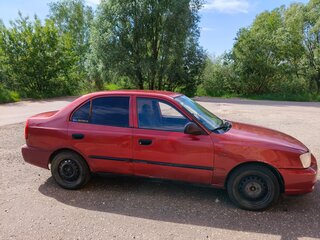 2004 Hyundai Accent ТагАЗ II, красный, 160000 рублей, вид 2