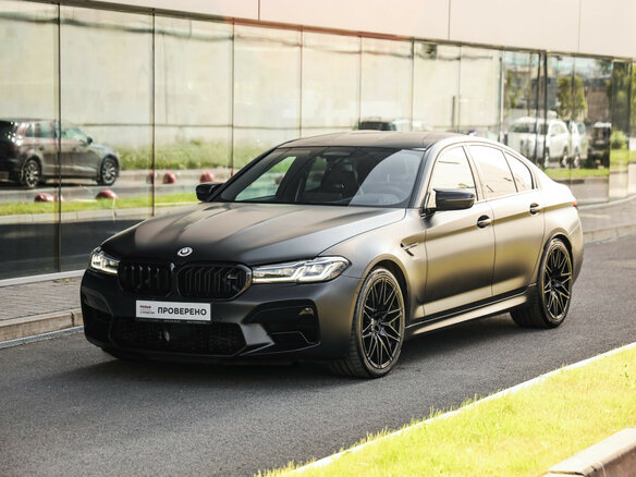 2021 BMW M5 VI (F90) Рестайлинг, чёрный, 10518527 рублей - вид 3