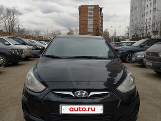 2014 Hyundai Solaris I, чёрный, 599000 рублей, вид 3
