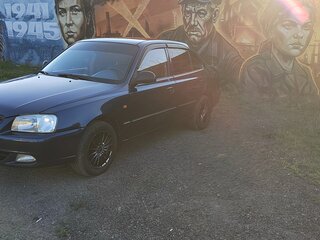 2006 Hyundai Accent ТагАЗ II, синий, 378000 рублей, вид 2