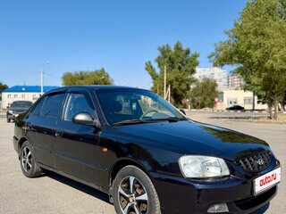 2008 Hyundai Accent ТагАЗ II, чёрный, 360000 рублей, вид 3