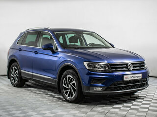 2018 Volkswagen Tiguan II, синий, 1790000 рублей, вид 3