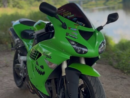 2007 Kawasaki ZX-10R Ninja, зелёный, 530000 рублей, вид 4