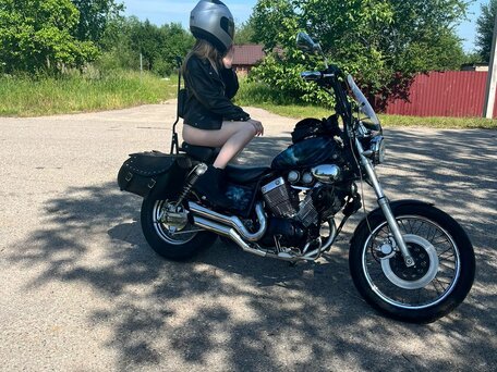 1991 Yamaha XV535 Virago, синий, 300000 рублей, вид 3