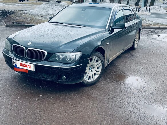 2007 BMW 7 серии 730i IV (E65/E66) Рестайлинг, чёрный, 850000 рублей