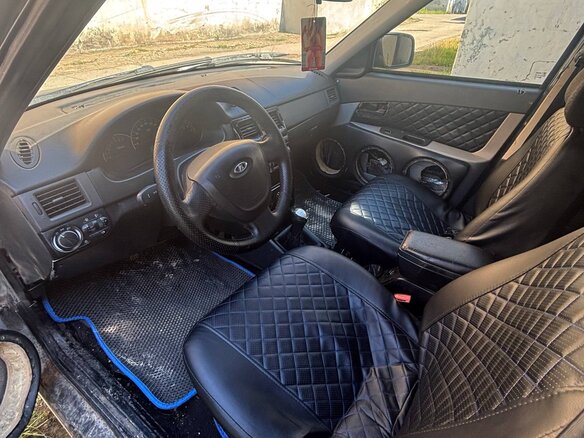2008 Lada (ВАЗ) Priora I, серый, 95000 рублей - вид 4