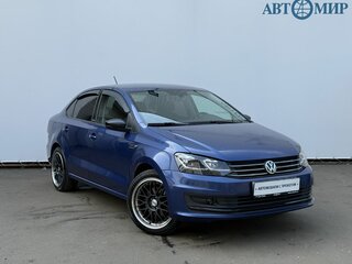 2017 Volkswagen Polo V Рестайлинг, синий, 880000 рублей, вид 3