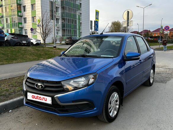 2020 Lada (ВАЗ) Granta I Рестайлинг, синий, 610000 рублей - вид 1