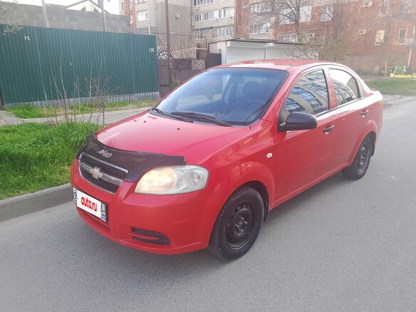2007 Chevrolet Aveo I, красный, 405000 рублей - вид 1