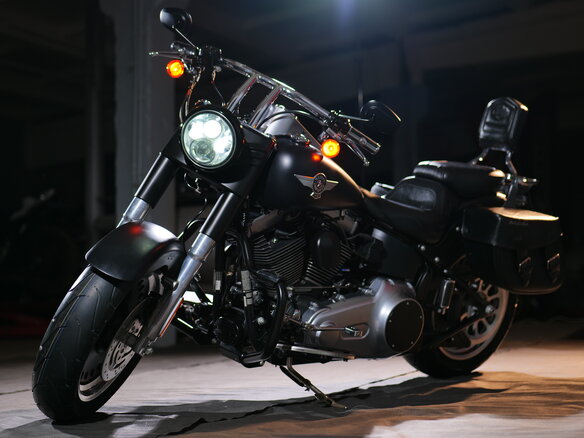 2010 Harley-Davidson Fat Boy, чёрный, 1640000 рублей