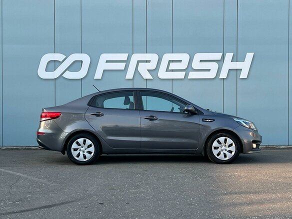 2016 Kia Rio III Рестайлинг, серый, 1105000 рублей - вид 4