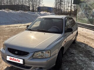 2004 Hyundai Accent ТагАЗ II, серебристый, 315000 рублей, вид 1