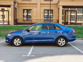 2017 Skoda Rapid I Рестайлинг, синий, 1075000 рублей, вид 2