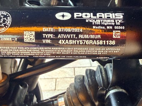 2024 Polaris Sportsman 570, чёрный, 1200000 рублей, вид 5