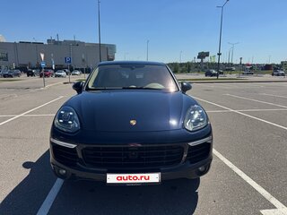 2015 Porsche Cayenne S II Рестайлинг (958), синий, 4050000 рублей, вид 2
