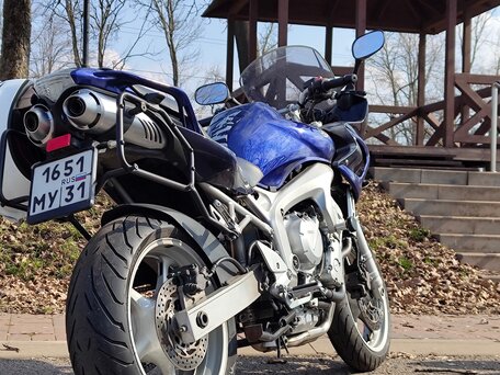 2004 Yamaha FZS600 Fazer, синий, 400000 рублей, вид 1