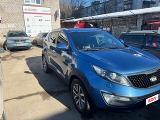 2014 Kia Sportage III Рестайлинг, синий, 1250000 рублей, вид 3