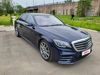 2018 Mercedes-Benz S-Класс 560 VI (W222, C217) Рестайлинг, синий, 5050000 рублей, вид 4