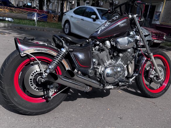 1993 Yamaha XV1100 Virago, коричневый, 400000 рублей - вид 2