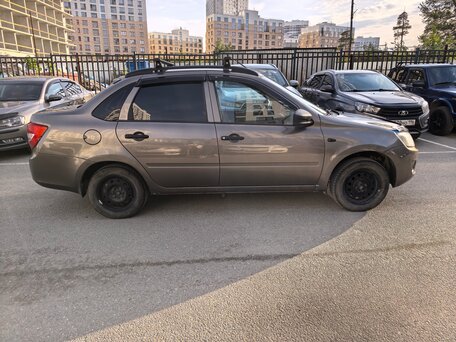 2015 Lada (ВАЗ) Granta I, коричневый, 350000 рублей, вид 4