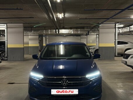 2022 Volkswagen Polo VI, синий, 2100000 рублей, вид 3