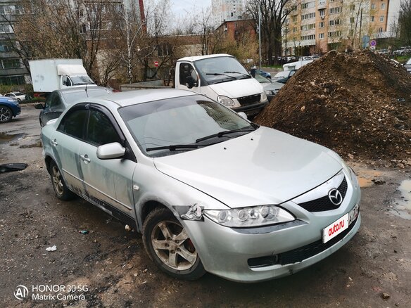 2006 Mazda 6 I (GG) Рестайлинг, серебристый, 350000 рублей - вид 1