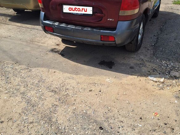 2005 Hyundai Santa Fe I, пурпурный - вид 4