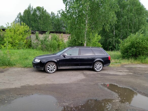 2001 Audi A6 II (C5) Рестайлинг, чёрный - вид 6