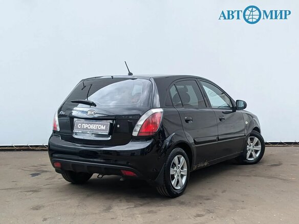 2011 Kia Rio II Рестайлинг, чёрный - вид 4