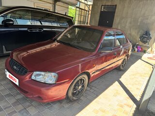 2005 Hyundai Accent ТагАЗ II, красный, 340000 рублей, вид 2
