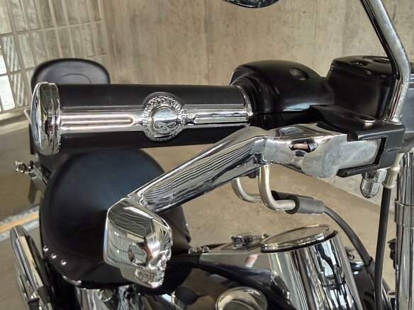 2007 Harley-Davidson Fat Boy, чёрный, 950000 рублей - вид 14