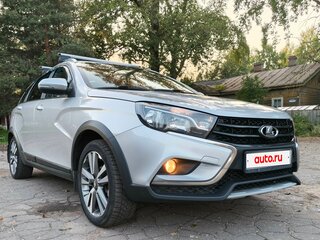 2019 Lada (ВАЗ) Vesta SW Cross I, серебристый, 1289000 рублей, вид 4