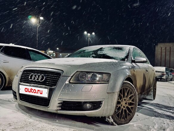 2008 Audi A6 III (C6), серебристый, 1400000 рублей