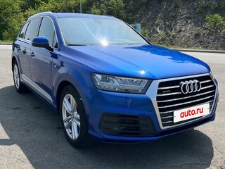 2016 Audi Q7 II (4M), синий, 3800000 рублей, вид 4