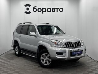 2007 Toyota Land Cruiser Prado 4-speed 120 Series Рестайлинг, серебристый, 1890000 рублей, вид 3