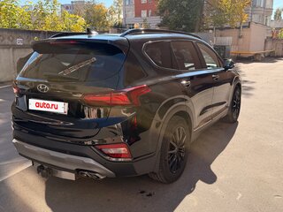 2019 Hyundai Santa Fe IV, чёрный, 2500000 рублей, вид 4