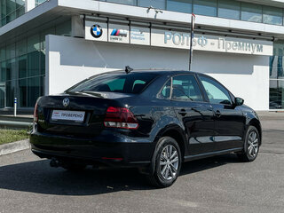 2019 Volkswagen Polo V Рестайлинг, чёрный, 1098900 рублей, вид 5