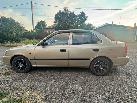2005 Hyundai Accent ТагАЗ II, бежевый, 430000 рублей - вид 7