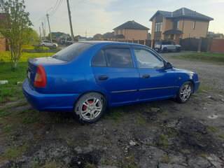 2002 Hyundai Accent ТагАЗ II, синий, 300000 рублей, вид 3