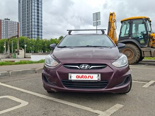2013 Hyundai Solaris I, фиолетовый, 839000 рублей, вид 2