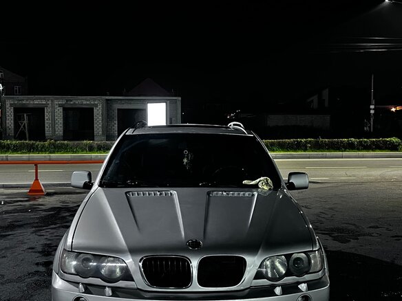 2002 BMW X5 3.0i I (E53), серебристый, 590000 рублей - вид 3