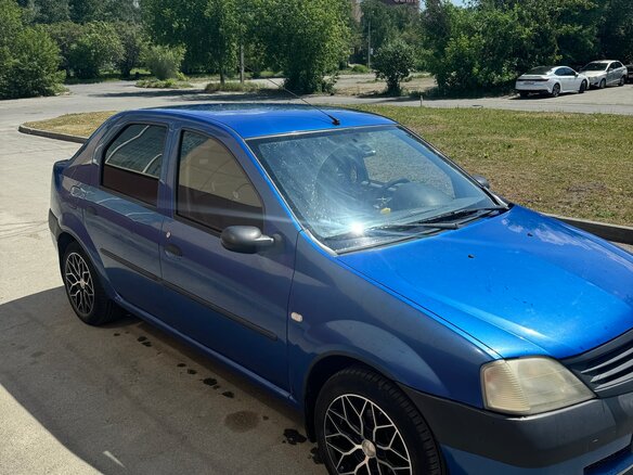 2007 Renault Logan I, синий, 370000 рублей - вид 6