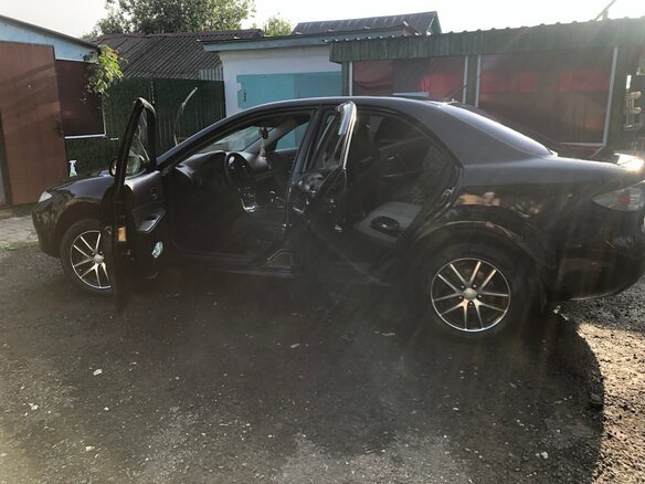 2007 Mazda 6 I (GG) Рестайлинг, чёрный, 490000 рублей - вид 1