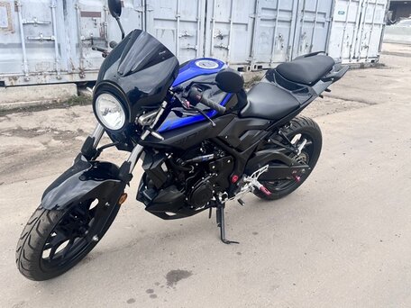 2019 Yamaha MT-03, синий, 399000 рублей, вид 1