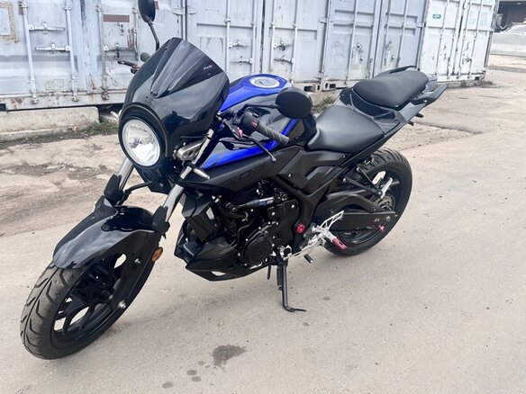 2019 Yamaha MT-03, синий, 399000 рублей