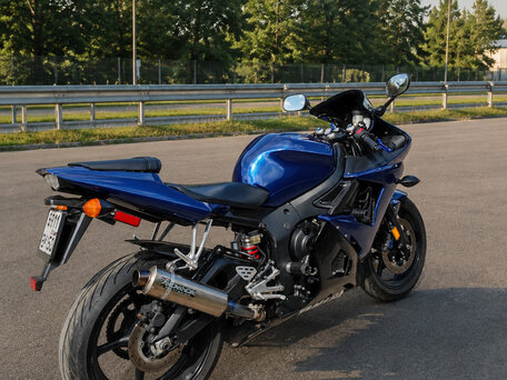 2002 Yamaha YZF-R6, синий, 455000 рублей, вид 1