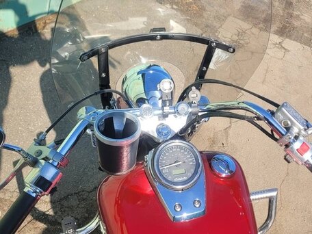 2005 Honda Shadow 750, красный, 430000 рублей, вид 5