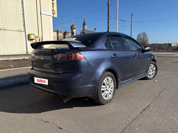 2008 Mitsubishi Lancer X, синий, 650000 рублей - вид 3