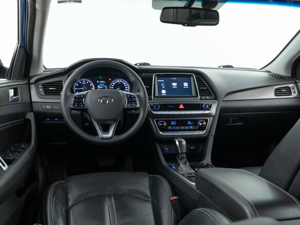 2017 Hyundai Sonata VII (LF) Рестайлинг, голубой - вид 6