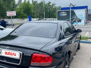 2007 Hyundai Sonata ТагАЗ IV (EF) Рестайлинг, чёрный, 500000 рублей, вид 4
